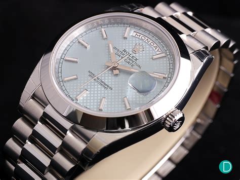 rolex day date platina|Rolex Day-Date 40 platinum.